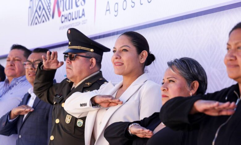 San Andrés Cholula, Lupita Cuautle, ceremonia cívica