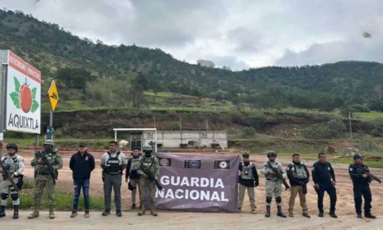 gasolinería clandestina, Aquixtla, clausura, Guardia Nacional, robo de combustible