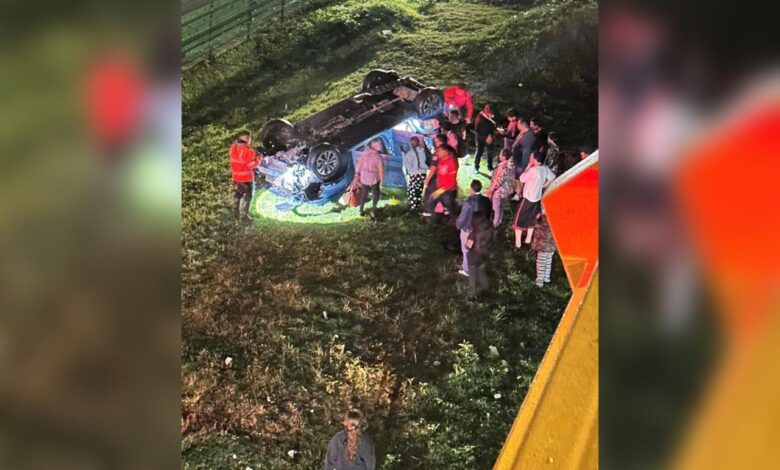 accidente, Periférico, Geo Villas El Campanario, San Pedro Cholula, lesionados