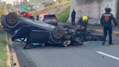accidente, Cupra, autopista México-Puebla, carretera federal a Tlaxcala, cuerpos de emergencia, lesionado