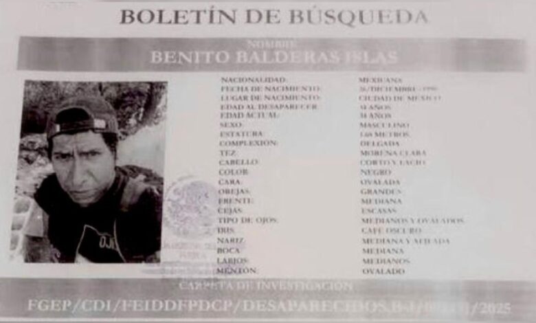 entambado Centro Histórico, Mercado 5 de Mayo, desaparecido, Amozoc, Benito Balderas Islas, FGE, investigaciones