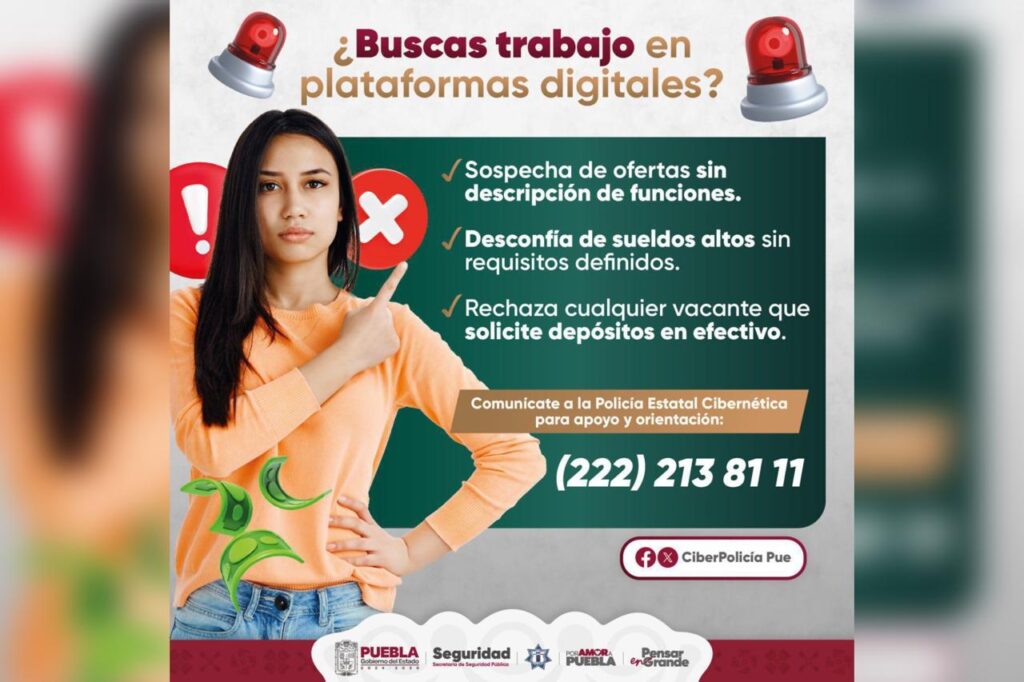 SSP, recomendaciones, ofertas de empleo falsas, plataformas digitales