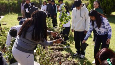 San Andrés Cholula, Lupita Cuautle, jornada de reforestación, Bachillerato Elena Garro