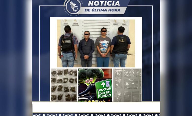 detenidos, FGE, droga, redes sociales, Villa Posadas
