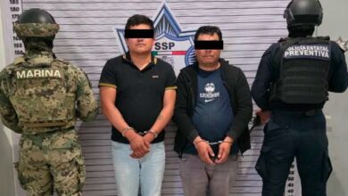 detenidos, Santa María Zacatepec, robo a casa habitación, Juan C. Bonilla, SSP, Marina