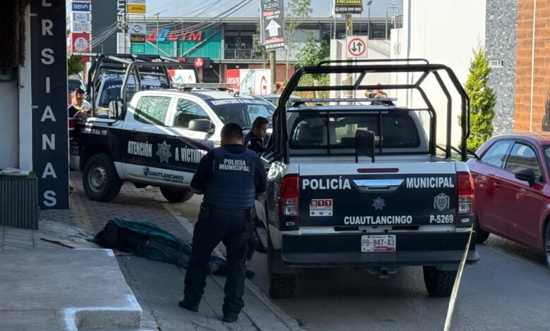 Cuautlancingo, muerto, Avenida Tlaxcala, Policía Municipal, FGE