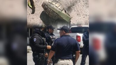 granada de fragmentación, artefacto explosivo, San Martín Texmelucan, Grupo Potasio, SSP, colonia Domingo Arenas