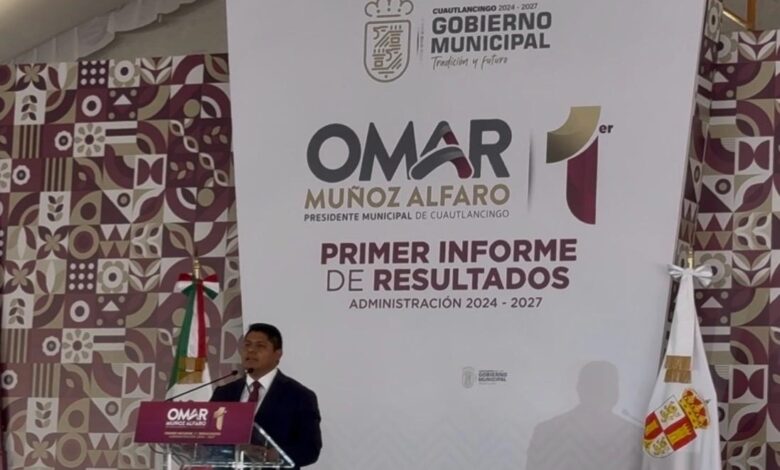 Omar Muñoz, Cuautlancingo, 1er Informe con Resultados