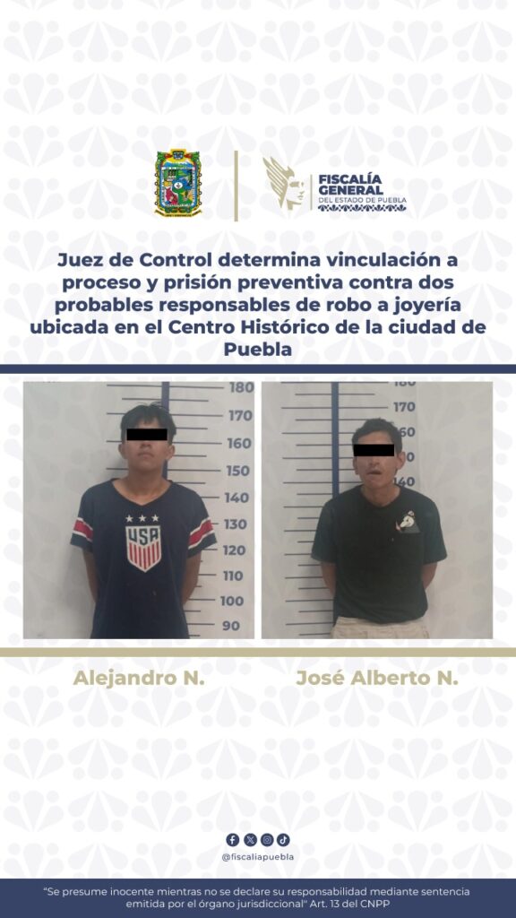 robo, asalto, joyería del Centro Histórico, detenidos, vinculados a proceso