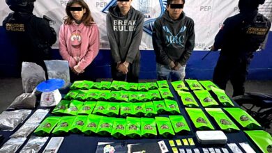 detenidos, narcomenudistas, SSP, Puebla capital, Guadalupe Hidalgo