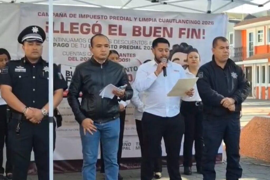 Cuautlancingo, Buen Fin, pago de predial