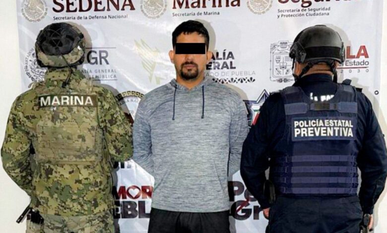 SSP, Semar, detenido, arma de fuego, persecución, Juan Gutiérrez Briones, ex edil de Chietla