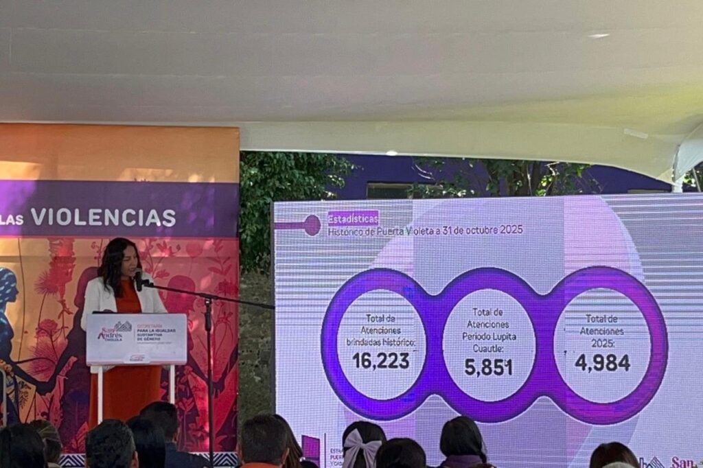 San Andrés Cholula, Lupita Cuautle, Casa Violeta, Puerta Violeta, 25N