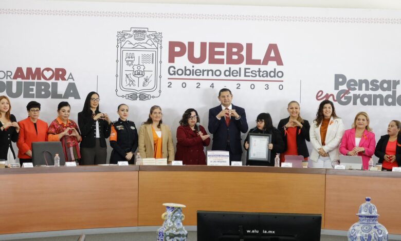 Centros LIBRE, Alejandro Armenta, violencia contra las mujeres, Gobierno de Puebla, Claudia Sheinbaum