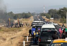 autopista Puebla-Tlaxcala, ampliación, CTM, conflicto de sindicatos, bloqueo carretero, SSP