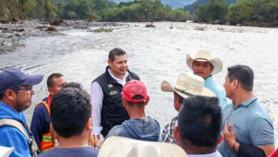 Gobierno de Puebla, Alejandro Armenta, Jopala, Chicontla, desbordamiento de río, Frente Frío número 16