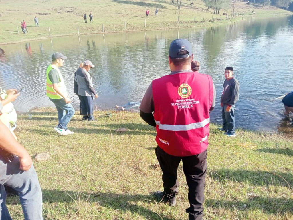 ahogado, menor de edad, presa, Tenango de las Flores, cuerpos de emergencia