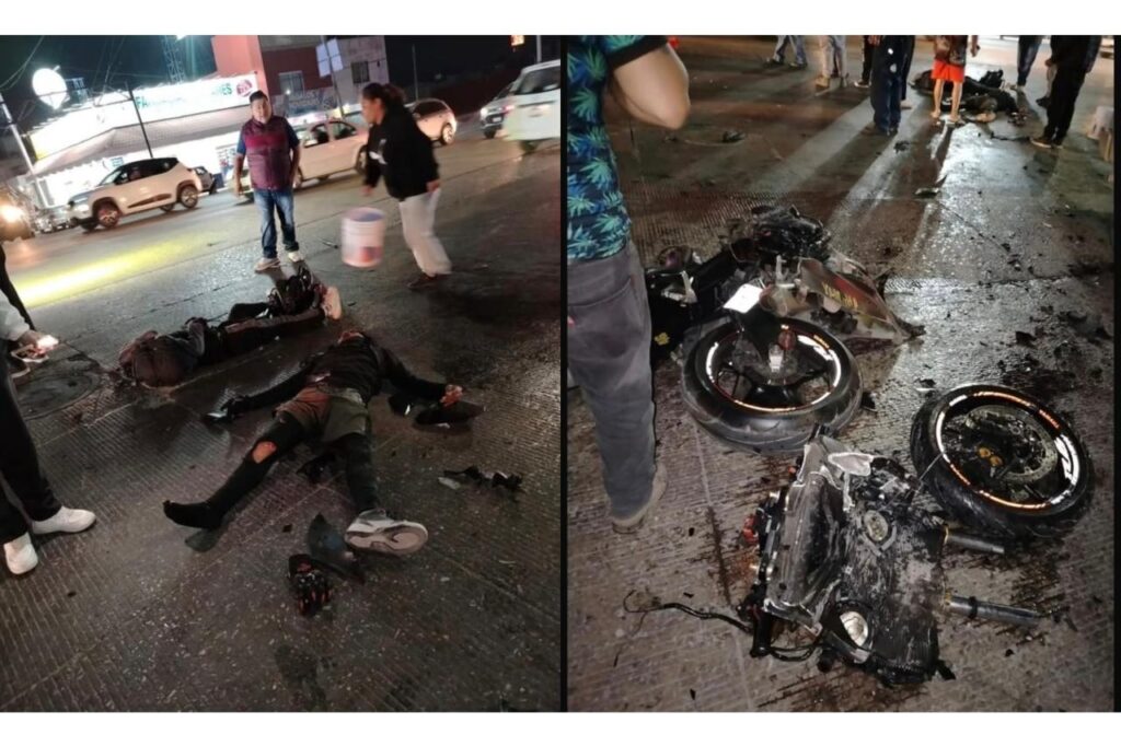 accidente, choque, motociclistas, Amozoc, carretera federal a Tehuacán