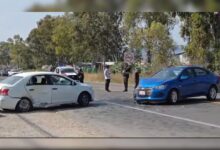 choque frontal, accidente, Puebla-Atlixco, lesionado, Santa Isabel Cholula