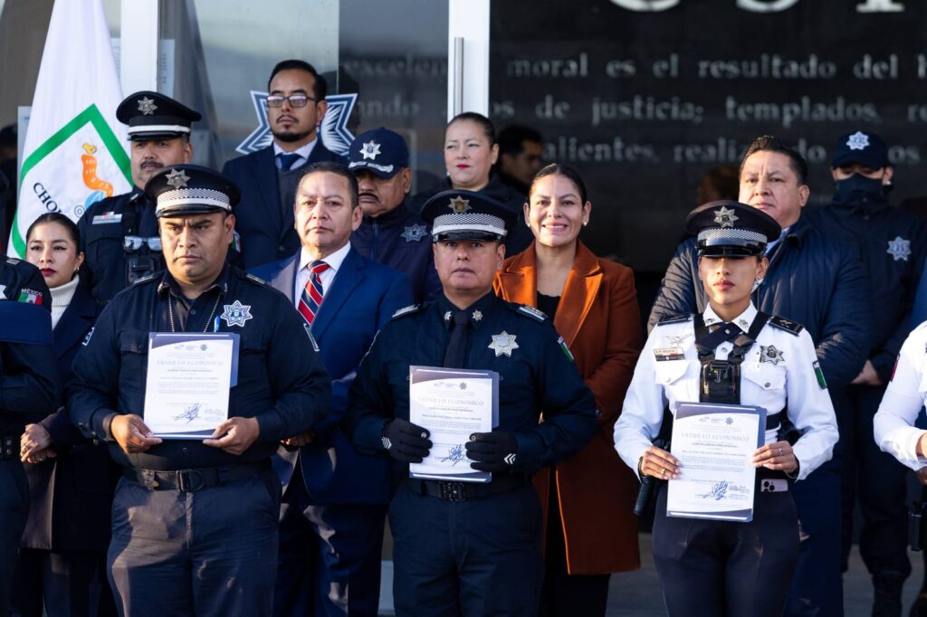 San Andrés Cholula, Lupita Cuautle, Policía Municipal, reconocimientos, estímulos económicos