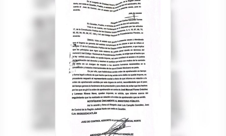 Lorenzo Rivera Nava, Juan Manuel Flores, muerte de policías, Chignahuapan, órdenes de aprehensión, huachicoleros