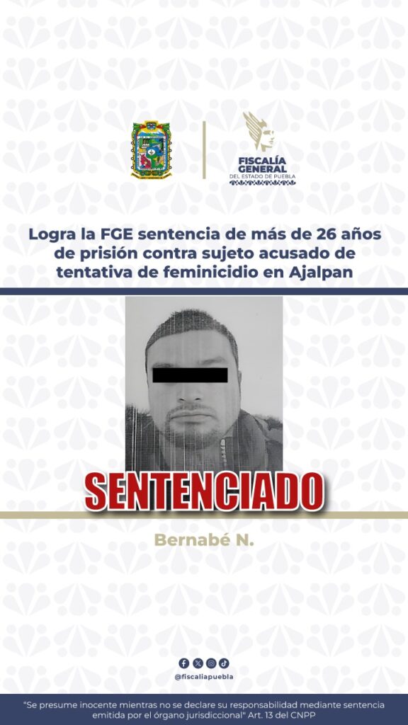 tentativa de feminicidio, sentencia, FGE, Ajalpan, incendio