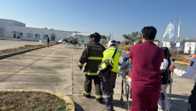 Gobierno de Puebla, traslado aéreo, Izúcar de Matamoros, accidente de motocicleta