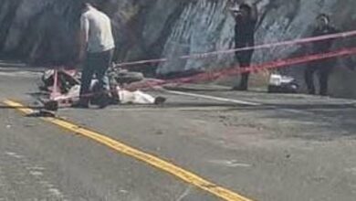 motociclista, accidente, derrape, carretera Izúcar-Acatlán, El Pitayo, FGE, diligencias