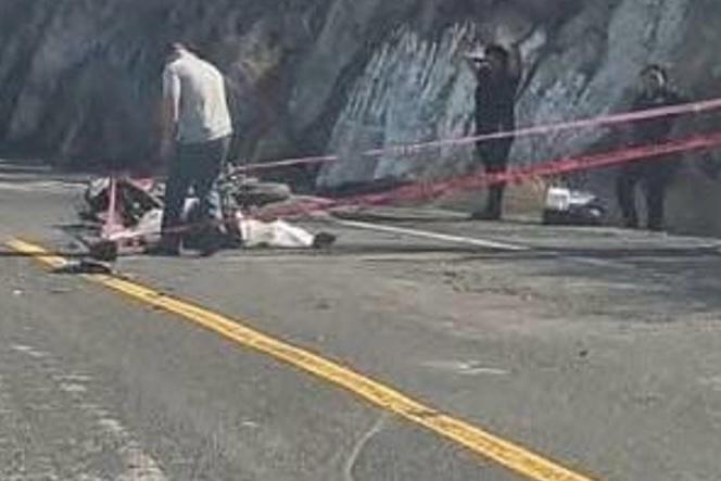 motociclista, accidente, derrape, carretera Izúcar-Acatlán, El Pitayo, FGE, diligencias