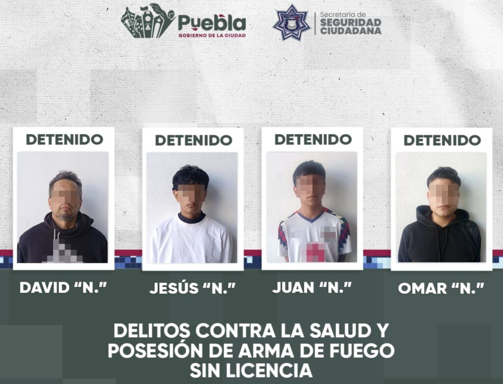 detenidos, SSC, delitos contra la salud, Arboledas de Guadalupe