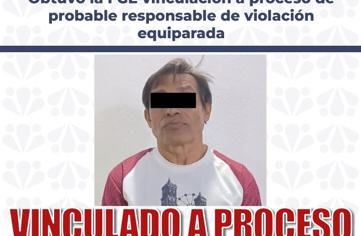 detenido, vinculación a proceso, FGE, violación equiparada, colonia Historiadores