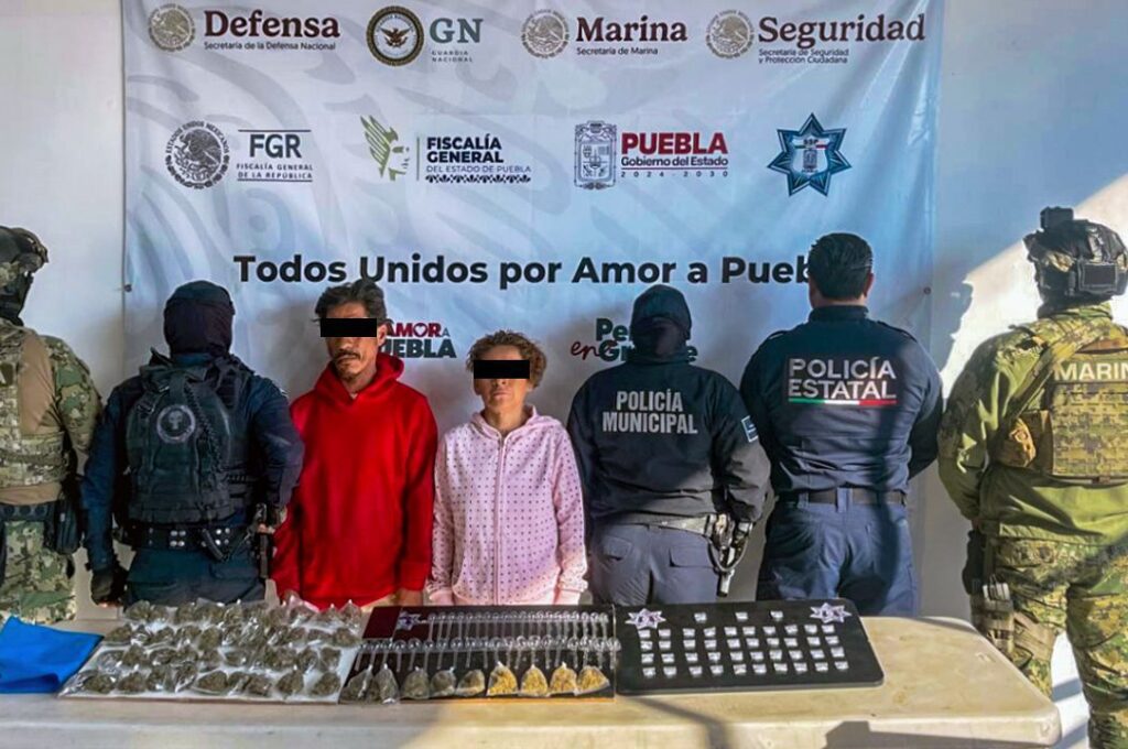 detenidos, narcomenudistas, Tehuacán, SSP, Marina, Policía Municipal