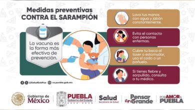 Secretaría de Salud, Puebla, sarampión, vacuna, vigilancia epidemiológica