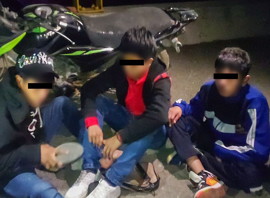 adolescentes, detenidos, Huejotzingo, Arco Poniente, Policía Estatal, SSP
