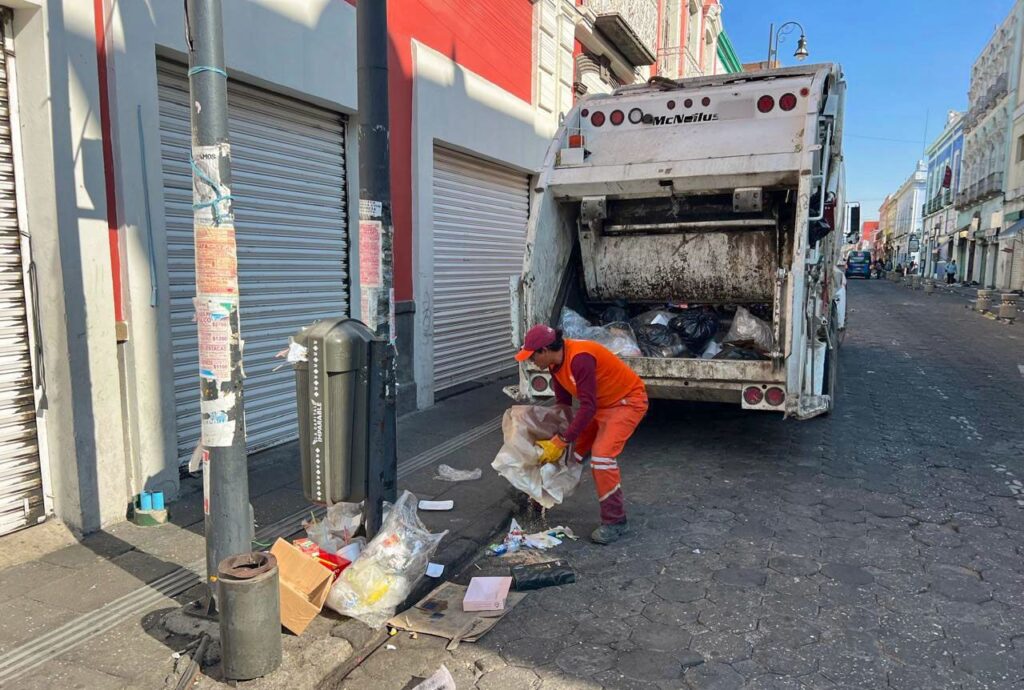 Gobierno de la Ciudad, Puebla capital, recolección de basura, 2 de febrero