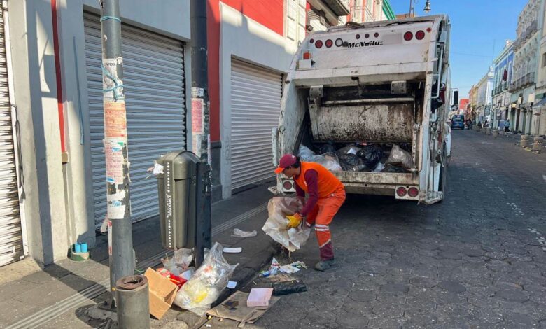 Gobierno de la Ciudad, Puebla capital, recolección de basura, 2 de febrero