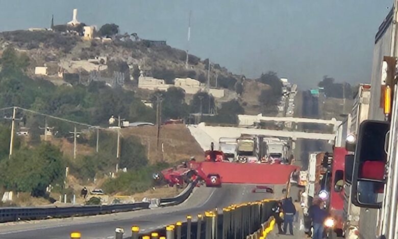 volcadura, tractocamión, Acatzingo, Puebla-Orizaba, Guardia Nacional, Capufe