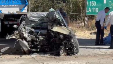 accidente, autopista México-Puebla, San Jerónimo Caleras, exceso de velocidad, prensado, SSP, Proximidad de Caminos