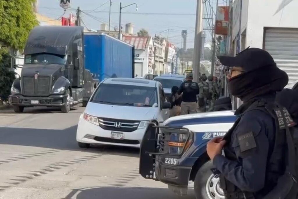 operativo, FGE, SSP, Ejército, Guardia Nacional, 46 Poniente, autopartes robadas, robo de vehículo