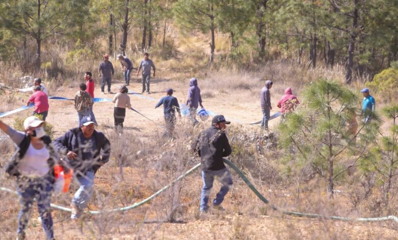 El fuego no llegó al Hospital Comunitario, sigue desalojado solamente como medida preventiva.