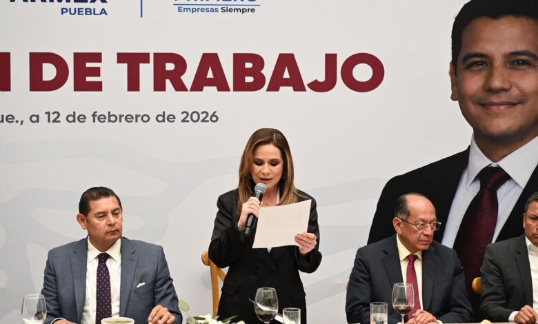 Coparmex Puebla, Beatriz Camacho, Gobierno de Puebla, Alejandro Armenta, iniciativa privada