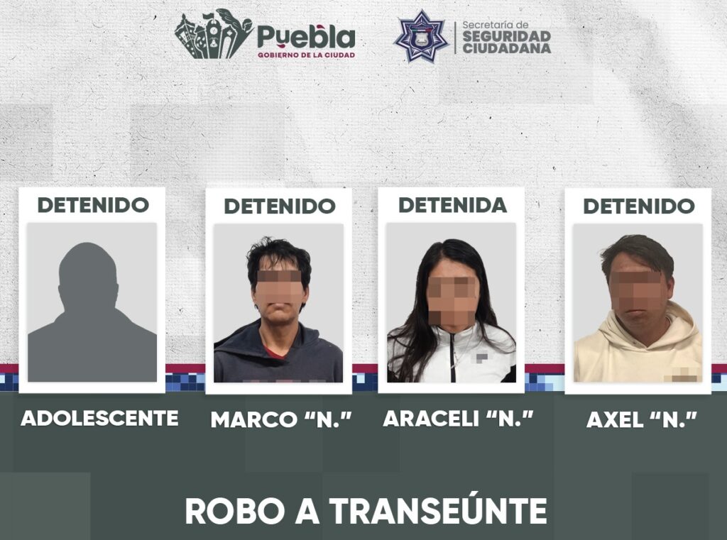 SSC, detenidos, Unidos por Ti, Bosques de San Sebastián, robo a transeúnte, detenidos