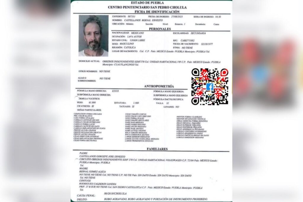 fuga de reo, San Pedro Cholula, Ayuntamiento, Tonantzin Fernández, SSP