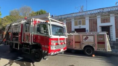 incendio, casona, El Carmen, INAH, Bomberos, PC Estatal