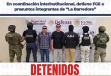 detenidos, FGE, La Barredora, Tlalancaleca, Texmelucan, delitos contra la salud