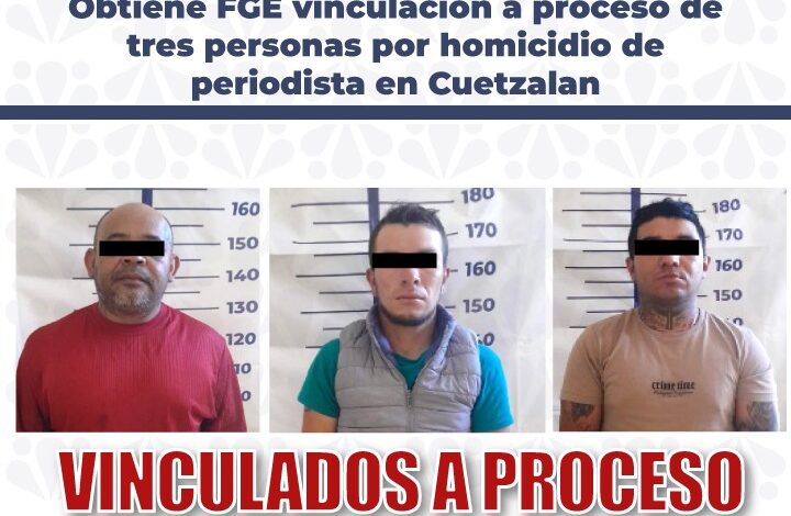 homicidio, periodista, Cuetzalan, FGE, detenidos, vinculados a proceso