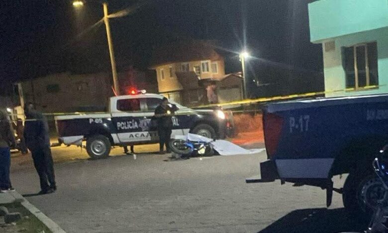 ejecutado, Acajete, San Jerónimo Ocotitlán, ejecutado, motociclista, FGE, investigaciones