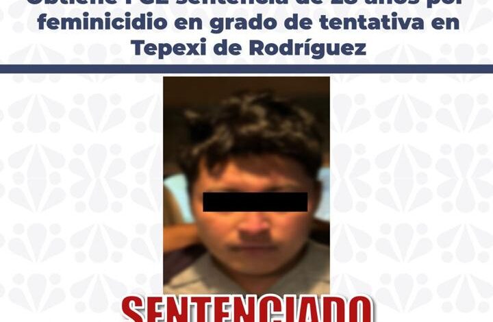 FGE, tentativa de feminicidio, Tepexi de Rodríguez, le roció gasolina, sentencia