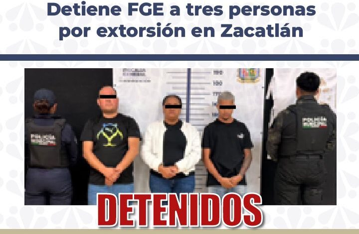 FGE, detenidos, extorsión, colombianos, Zacatlán