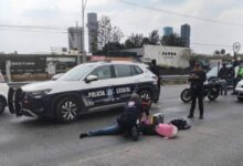 motociclista, lesionada, Periférico, Valsequillo, La Guadalupana, SSP, detenido, tractocamión